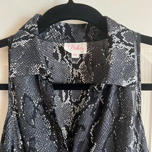 Parker Cold Shoulder Silk Blouse